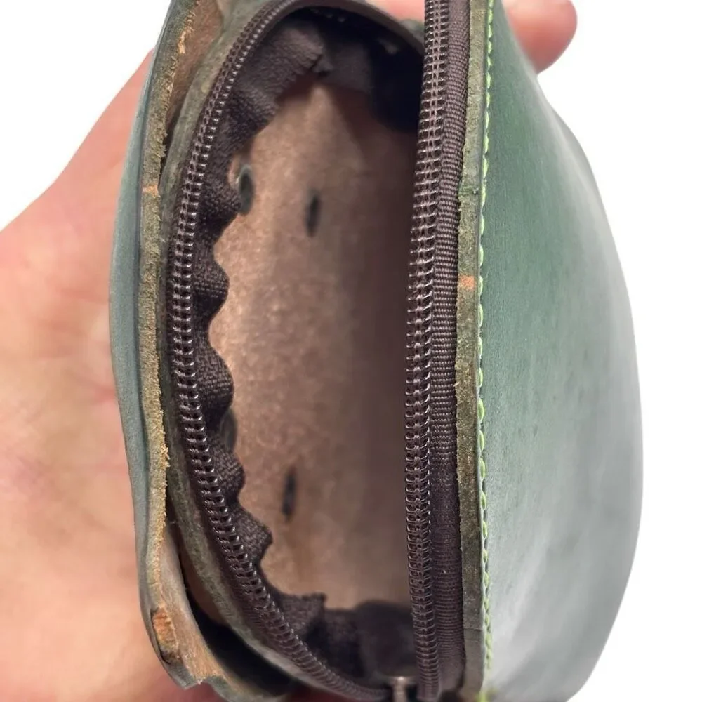 Hand Made Embossed Genuine Leather‎ Owl Coin Purse/Wristlet/Wallet/Pouch